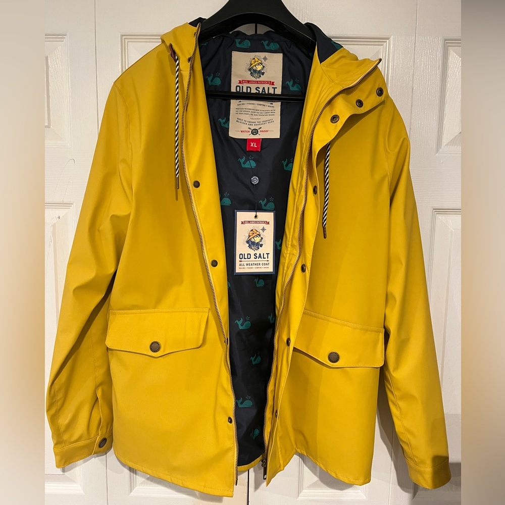 Kiel James Patricks Men’s XL ‘Old Salt’ Yellow Rain Jacket